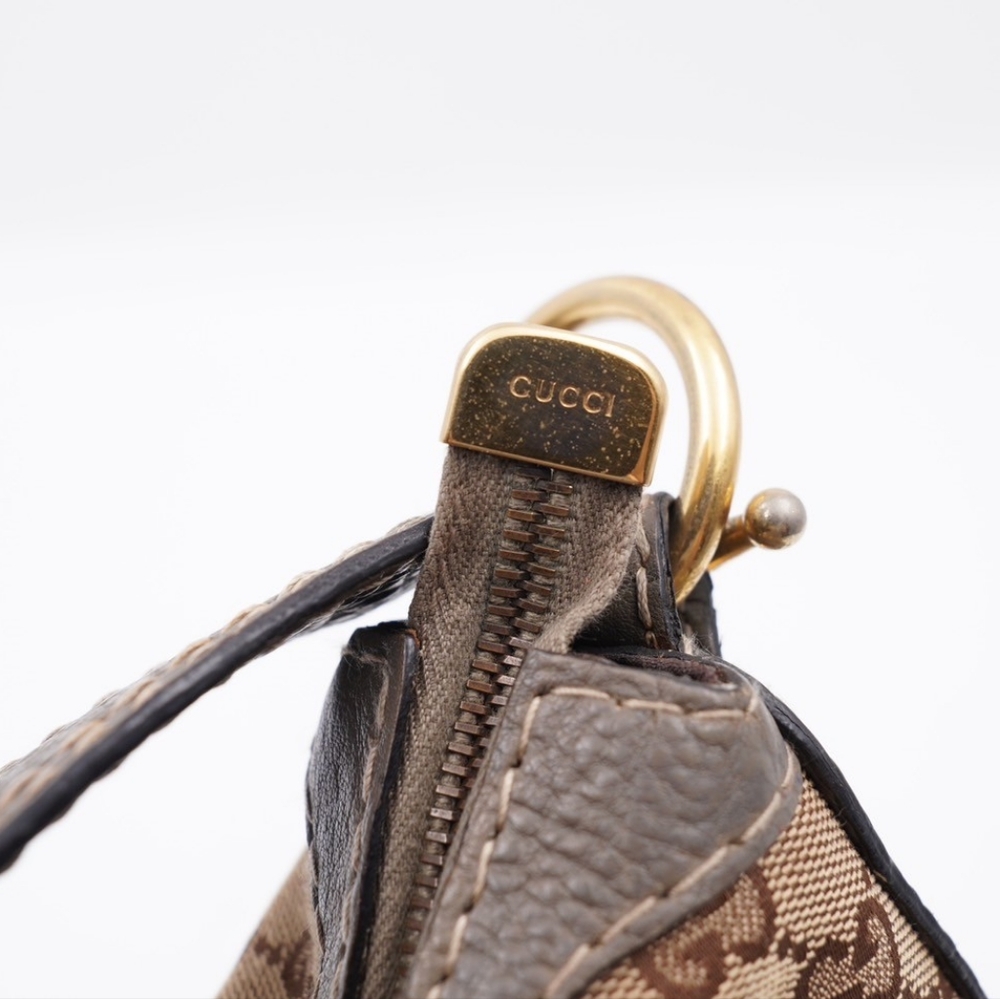 GUCCI Monogram Jockey Hobo - Picture 8 of 14